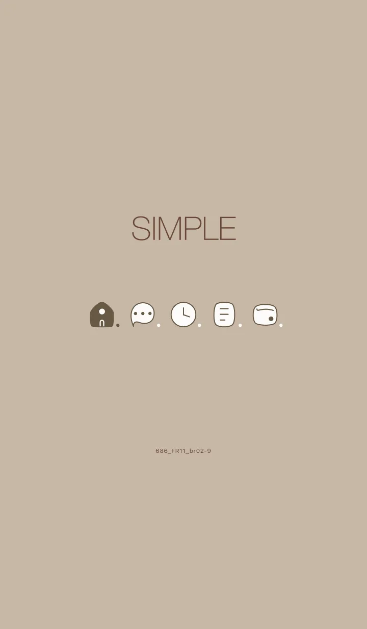 [LINE着せ替え] 686.11_ベージュ4 ブラウン2-9の画像1