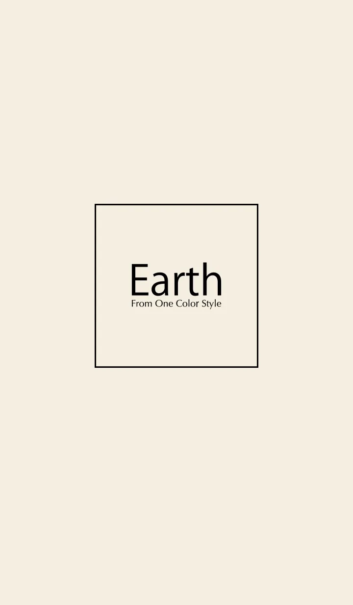 [LINE着せ替え] Earth ／アースアイボリーライトの画像1