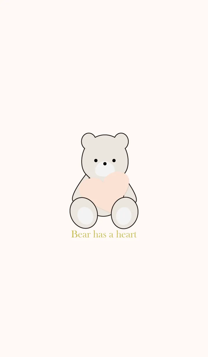 [LINE着せ替え] Bear has a heart 19の画像1