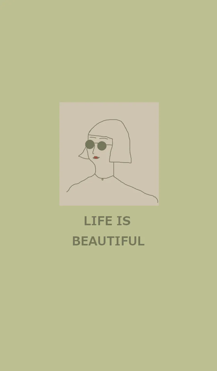 [LINE着せ替え] LIFE IS BEAUTIFUL -pistachio-の画像1