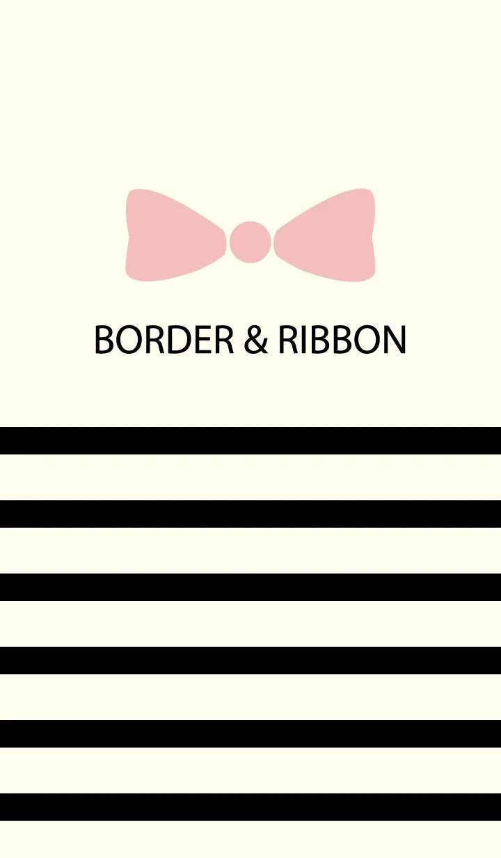 [LINE着せ替え] Black Border & Pink Ribbon 3の画像1