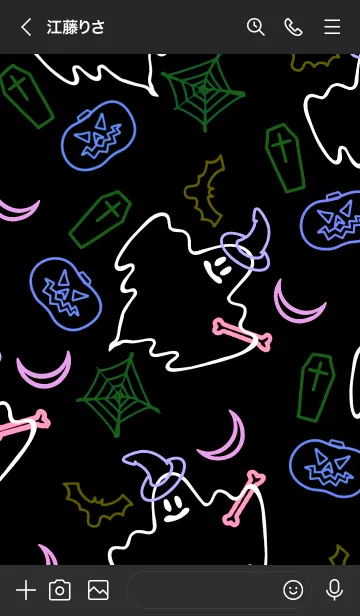 [LINE着せ替え] ネオンカラー ハロウィン 58の画像3