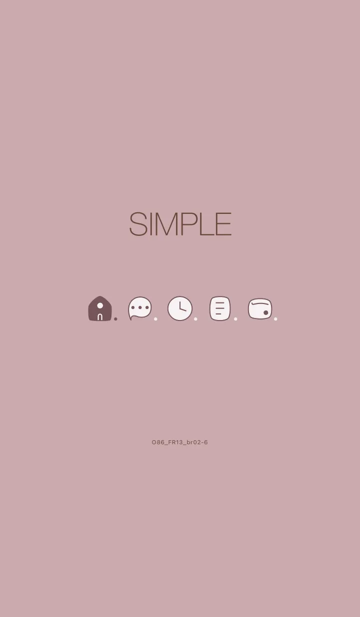 [LINE着せ替え] O86_13_ピンク2 ブラウン2-6の画像1