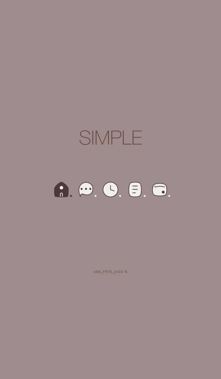 [LINE着せ替え] o86_15_ショコラ ブラウン2-6の画像1