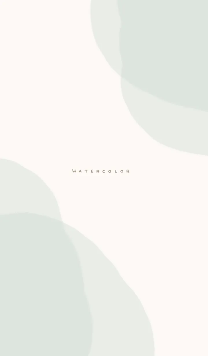 [LINE着せ替え] Watercolor /Green Beigeの画像1