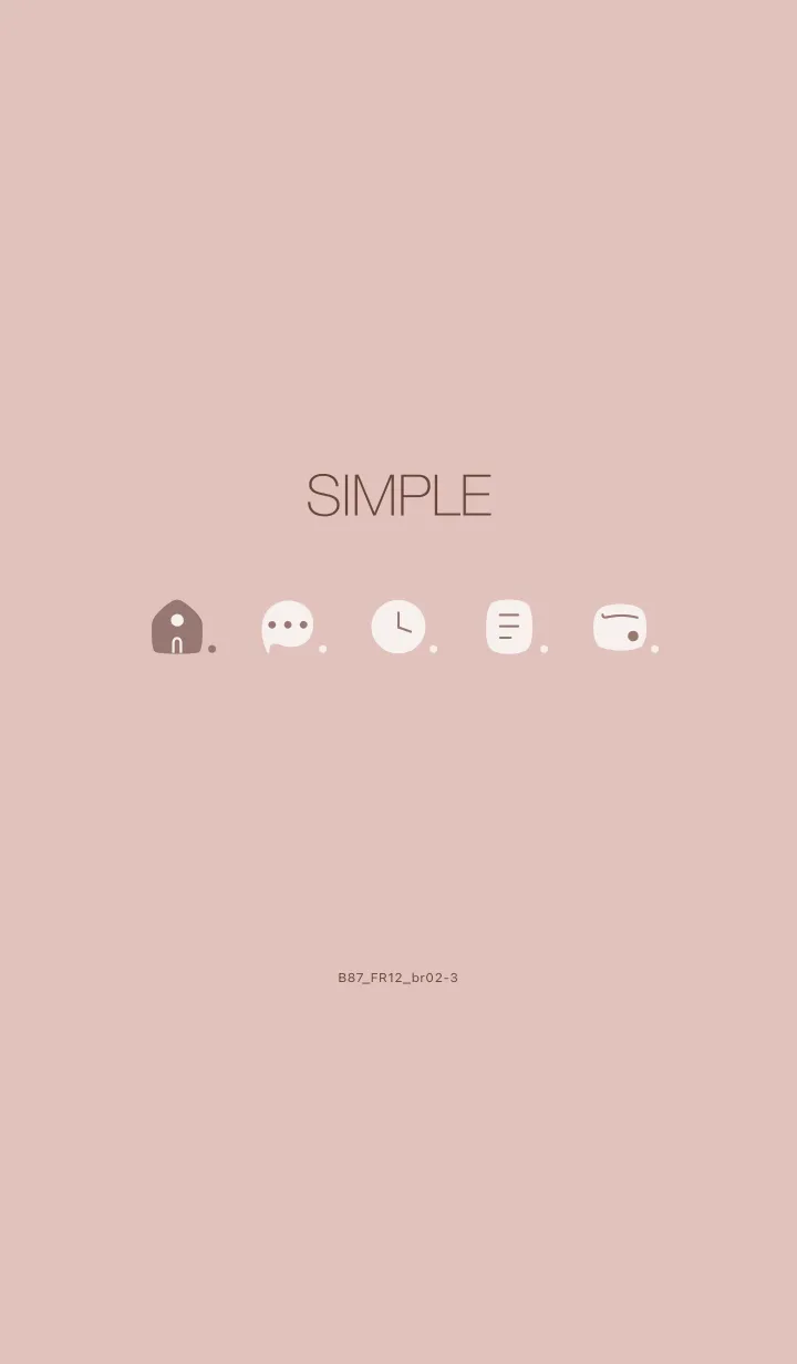 [LINE着せ替え] B87.12_ピンク ブラウン2-3の画像1