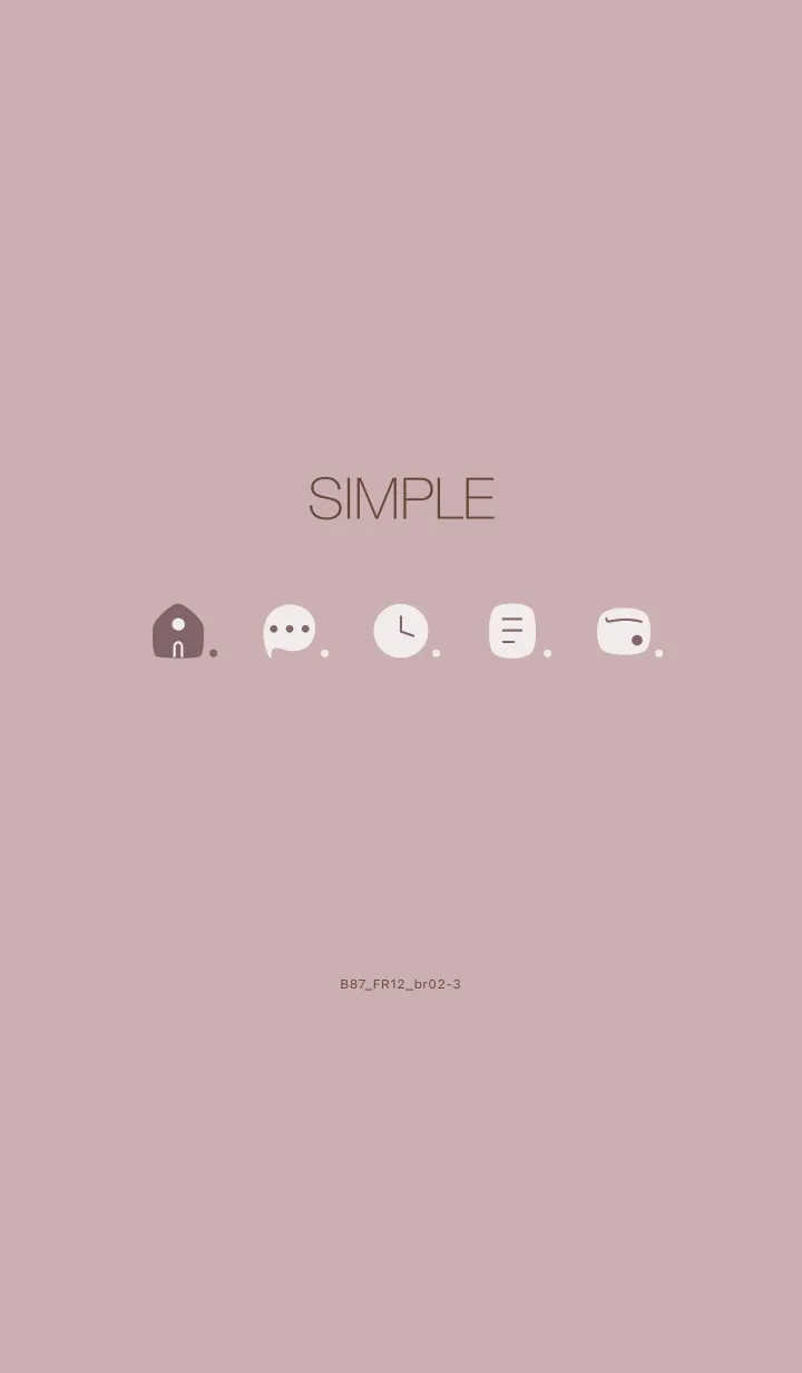 [LINE着せ替え] B87.12_ピンク2 ブラウン2-3の画像1