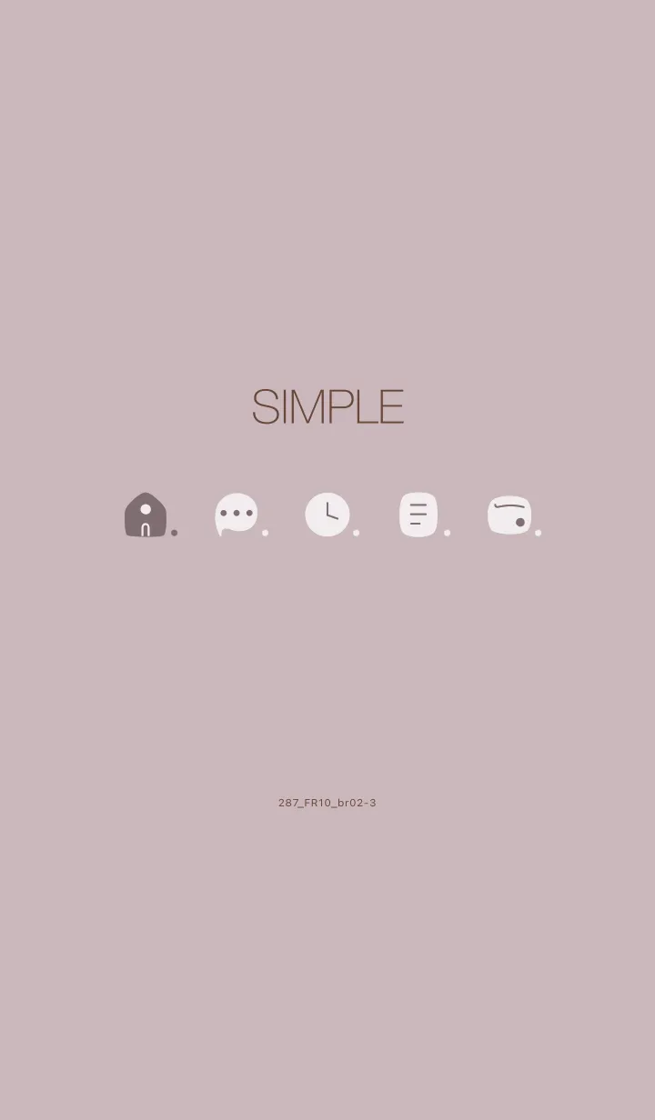 [LINE着せ替え] 287.10_ピンク2 ブラウン2-3の画像1
