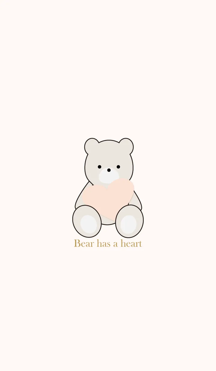 [LINE着せ替え] Bear has a heart 20の画像1