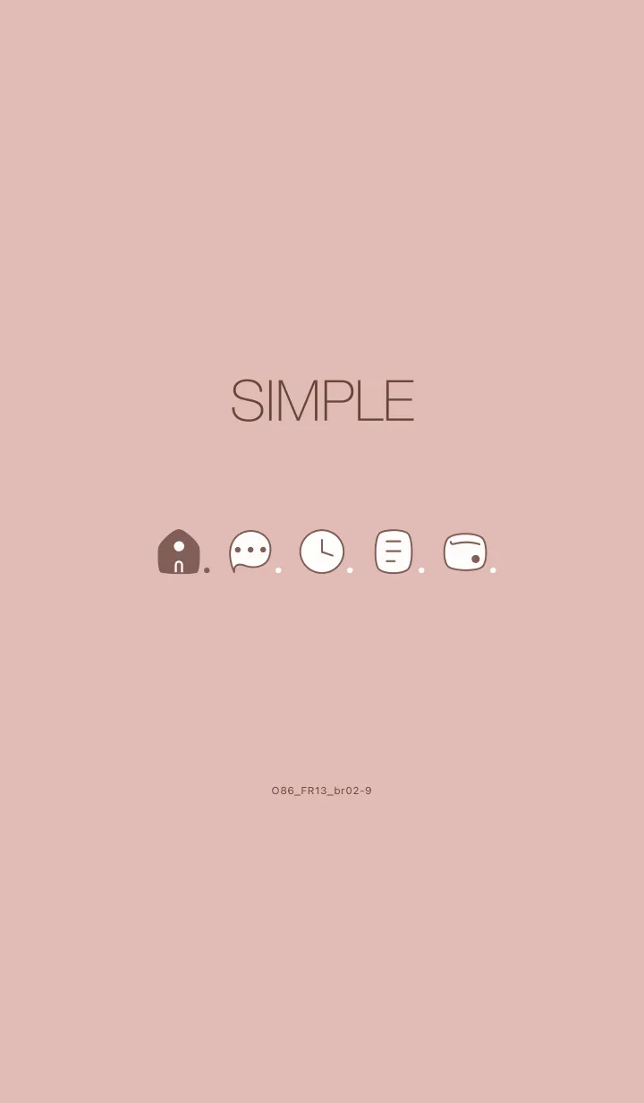 [LINE着せ替え] O86_13_ピンク ブラウン2-9の画像1