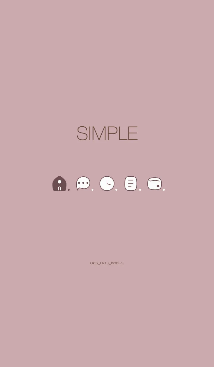 [LINE着せ替え] O86_13_ピンク2 ブラウン2-9の画像1