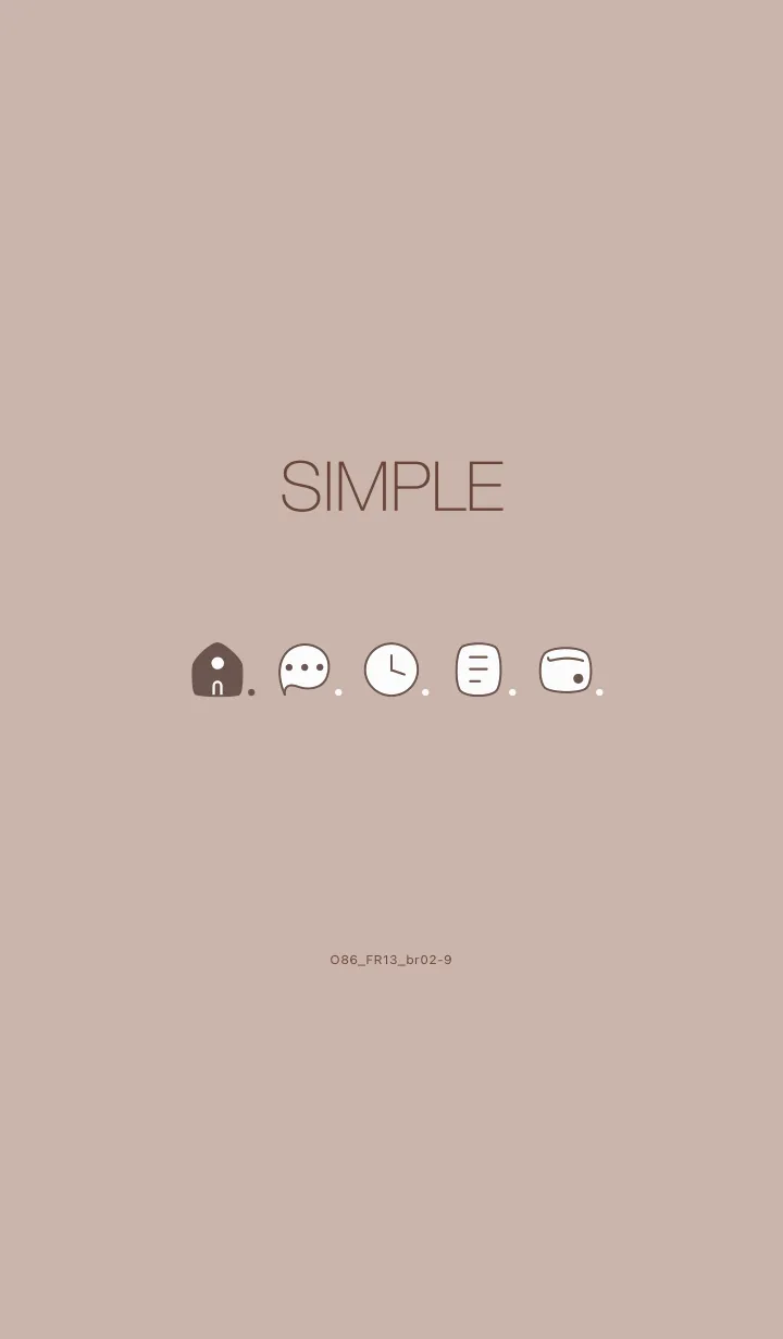 [LINE着せ替え] O86_13_ベージュ2 ブラウン2-9の画像1