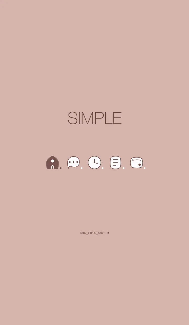 [LINE着せ替え] b86_14_ピンク ブラウン2-9の画像1