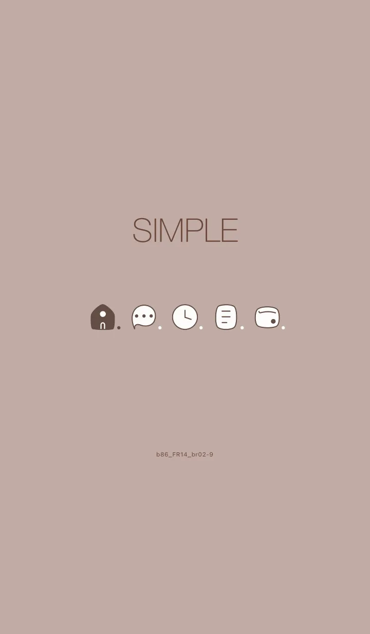 [LINE着せ替え] b86_14_ベージュ2 ブラウン2-9の画像1