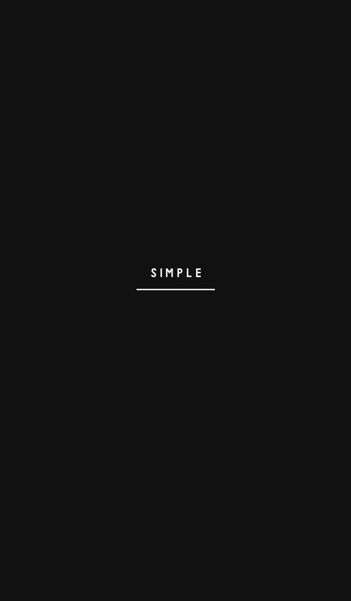 [LINE着せ替え] SIMPLE TEXT 001 #ブラック #Ver.iの画像1