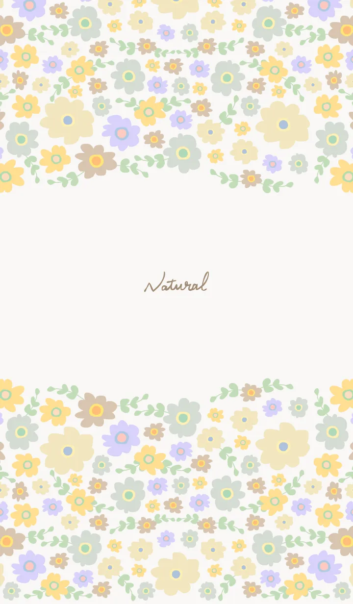 [LINE着せ替え] お花たくさん 上下から8の画像1