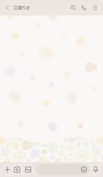 [LINE着せ替え] お花たくさん 上下から8の画像3