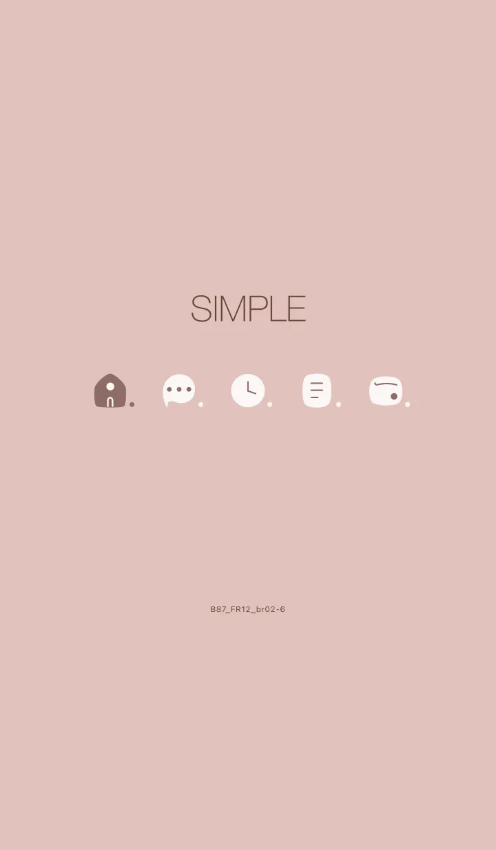 [LINE着せ替え] B87.12_ピンク ブラウン2-6の画像1