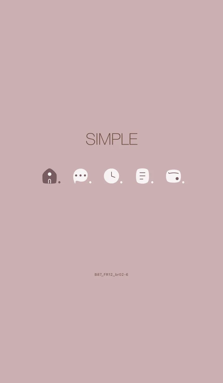 [LINE着せ替え] B87.12_ピンク2 ブラウン2-6の画像1