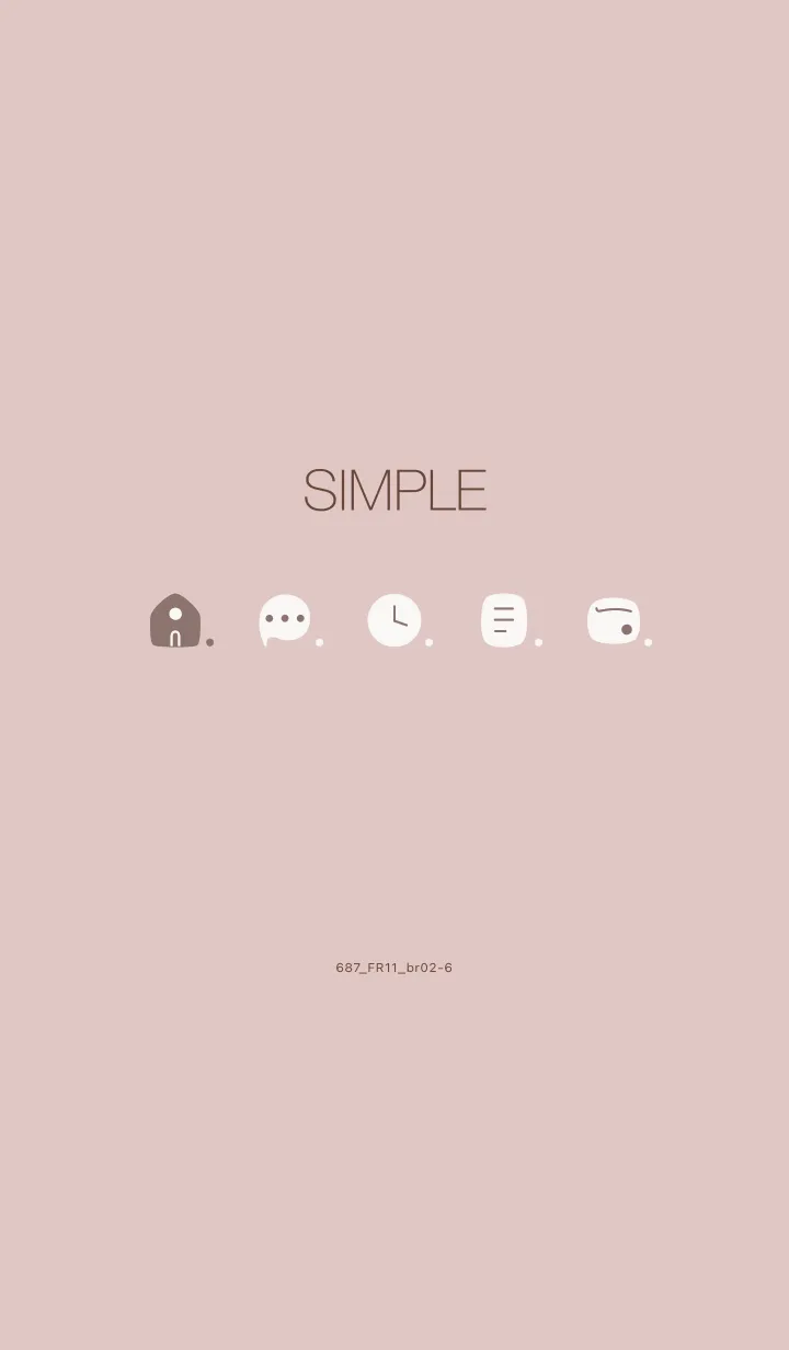 [LINE着せ替え] 687.11_ピンク ブラウン2-6の画像1