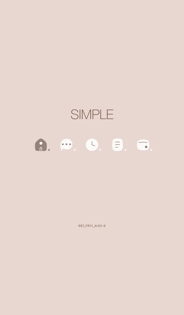 [LINE着せ替え] 687.11_ベージュ ブラウン2-6の画像1