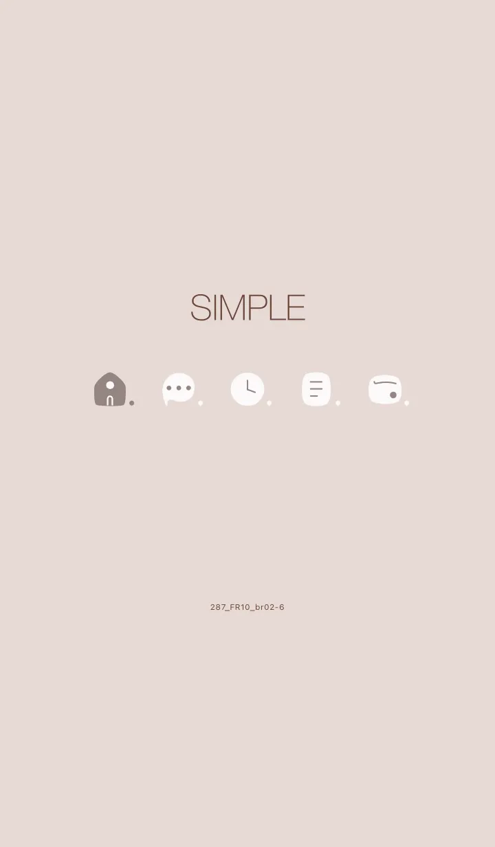 [LINE着せ替え] 287.10_ベージュ ブラウン2-6の画像1