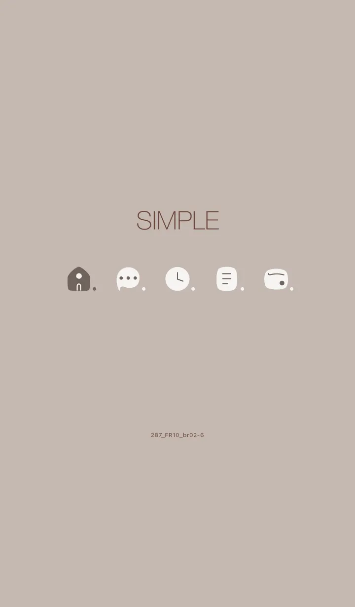 [LINE着せ替え] 287.10_ベージュ3 ブラウン2-6の画像1