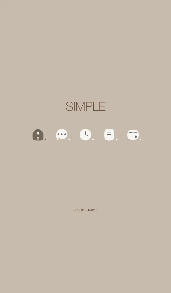 [LINE着せ替え] 287.10_ベージュ4 ブラウン2-6の画像1