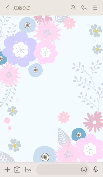 [LINE着せ替え] Fascinating Flower 3の画像3