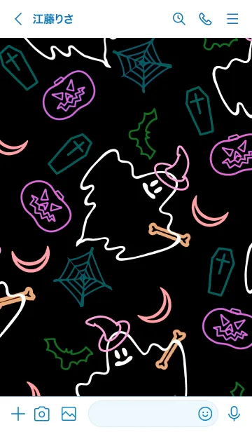 [LINE着せ替え] ネオンカラー ハロウィン 60の画像3
