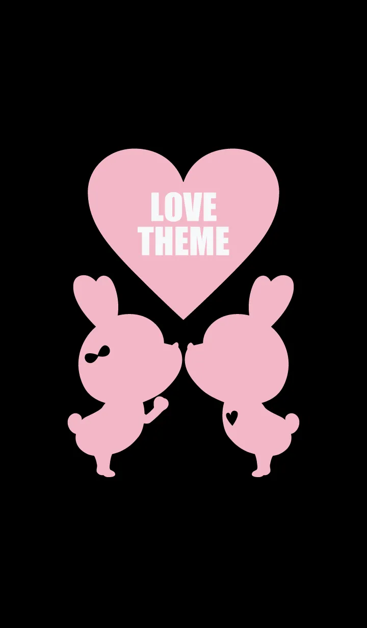 [LINE着せ替え] LOVE THEME BLACK & PINK..10の画像1