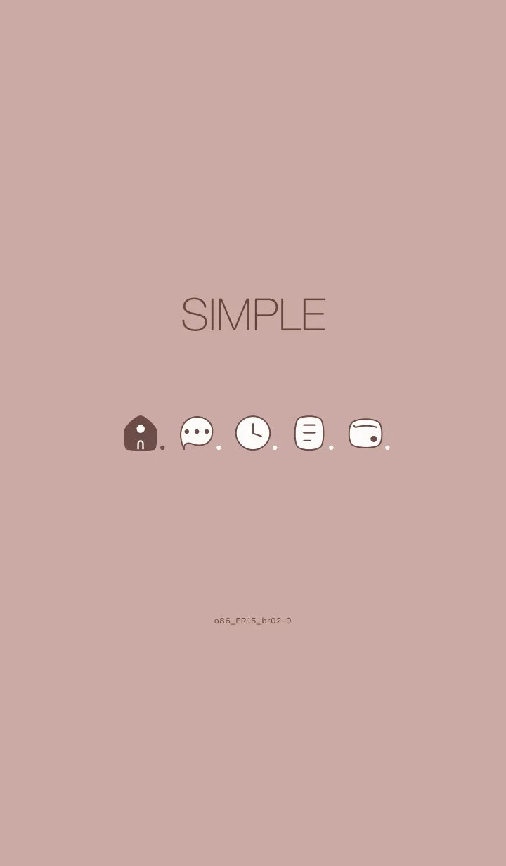 [LINE着せ替え] o86_15_ピンク ブラウン2-9の画像1