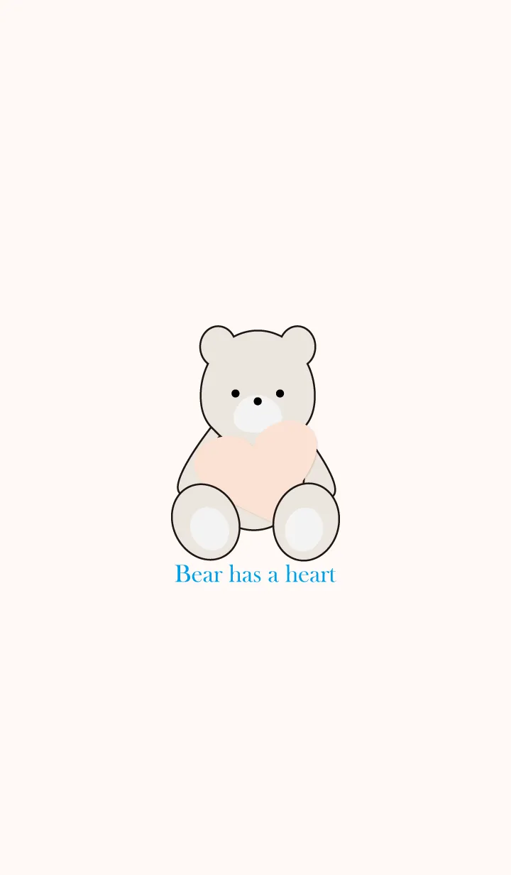 [LINE着せ替え] Bear has a heart 21の画像1