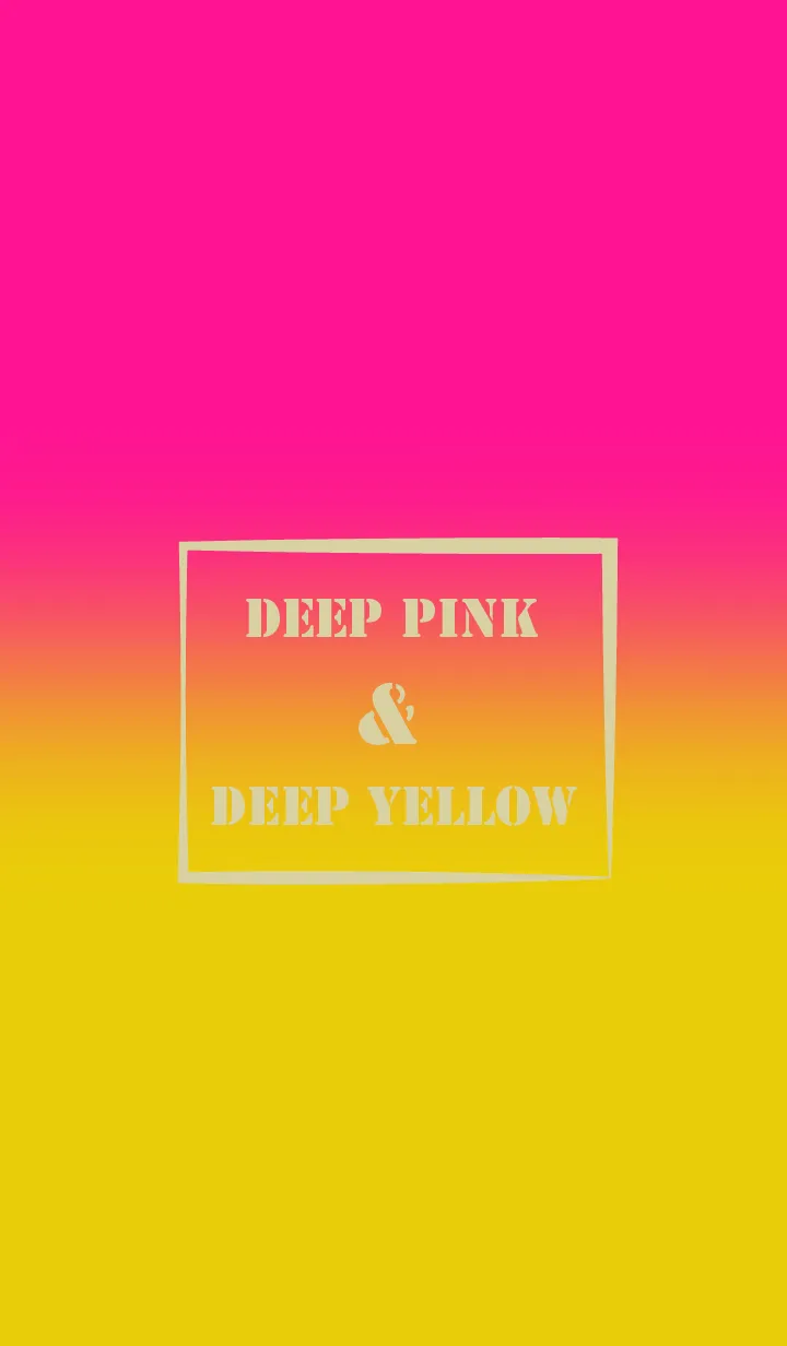 [LINE着せ替え] Deep Yellow & Deep Pink  Theme (JP)の画像1