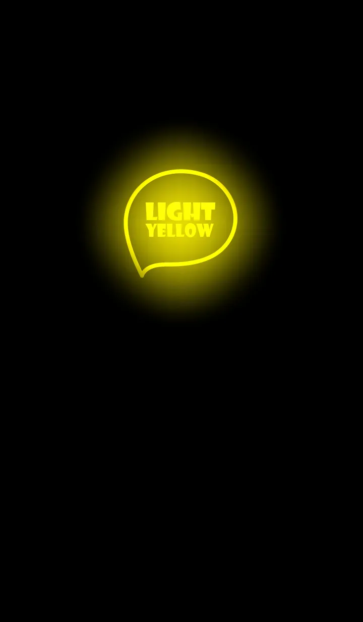 [LINE着せ替え] Light Yellow  Neon Theme Ver.6 (JP)の画像1