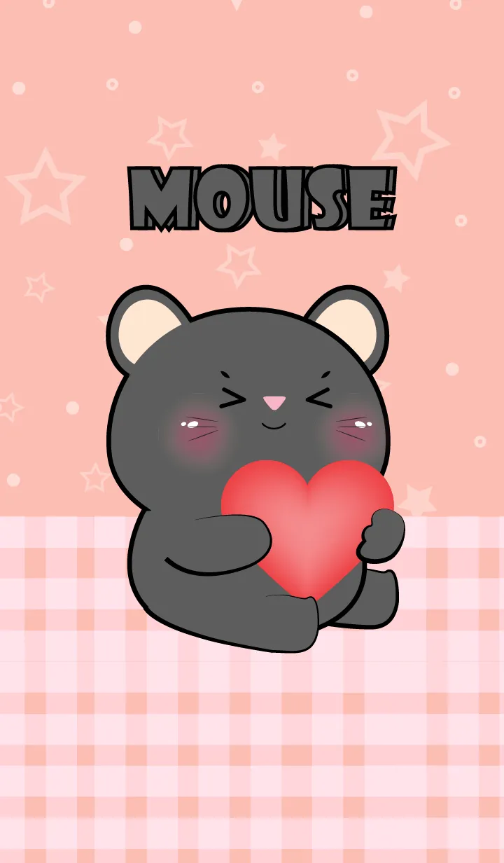 [LINE着せ替え] Very Lovely Black Mouse Theme (JP)の画像1