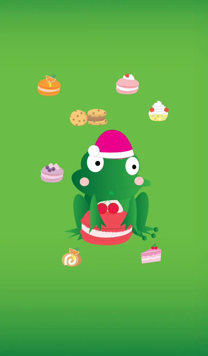 [LINE着せ替え] Simple cute frog theme v.3 JPの画像1