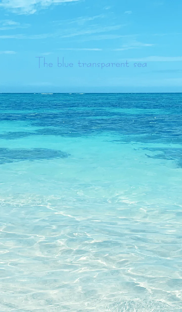 [LINE着せ替え] The blue transparent sea-MEKYM 35の画像1