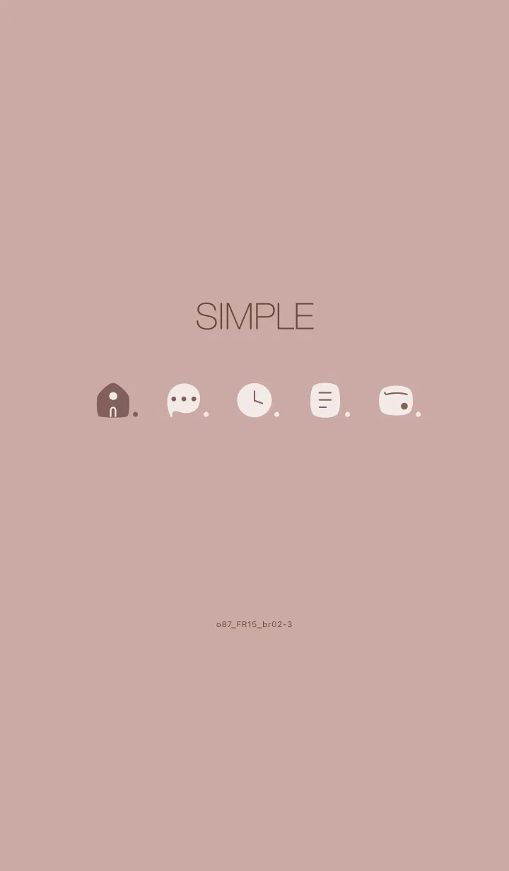 [LINE着せ替え] o87_15_ピンク ブラウン2-3の画像1