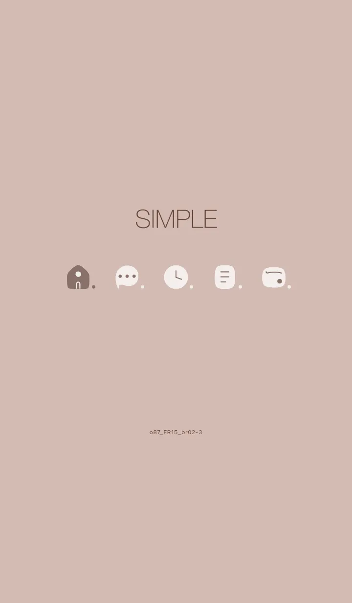 [LINE着せ替え] o87_15_ベージュ ブラウン2-3の画像1