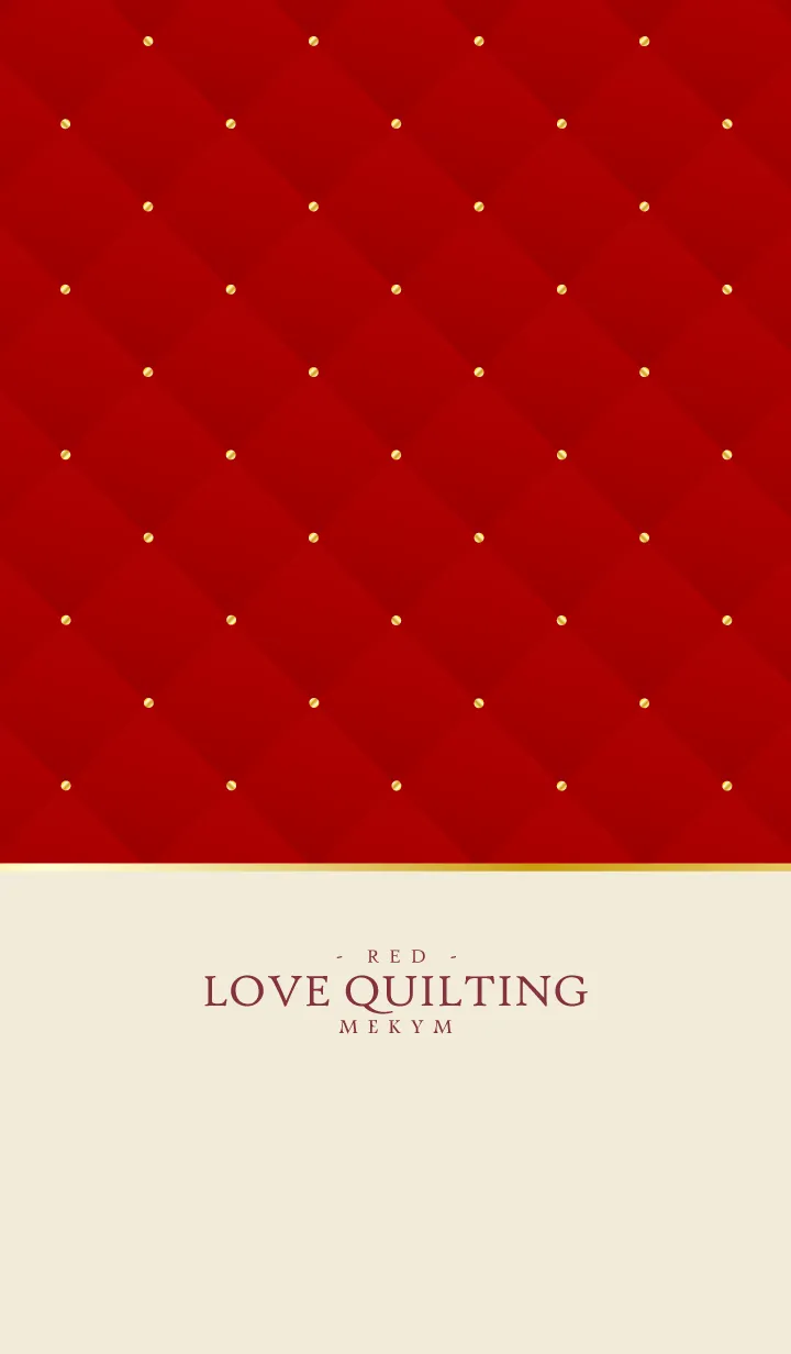[LINE着せ替え] LOVE QUILTING-RED 2の画像1