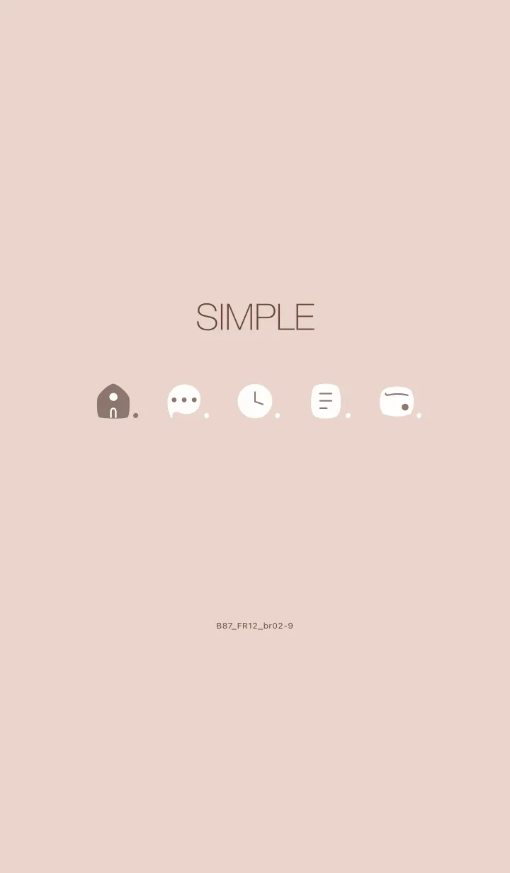 [LINE着せ替え] B87.12_ベージュ ブラウン2-9の画像1