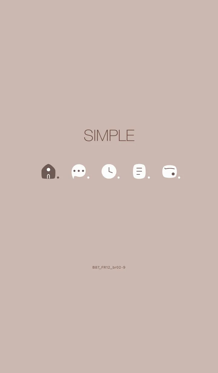 [LINE着せ替え] B87.12_ベージュ2 ブラウン2-9の画像1