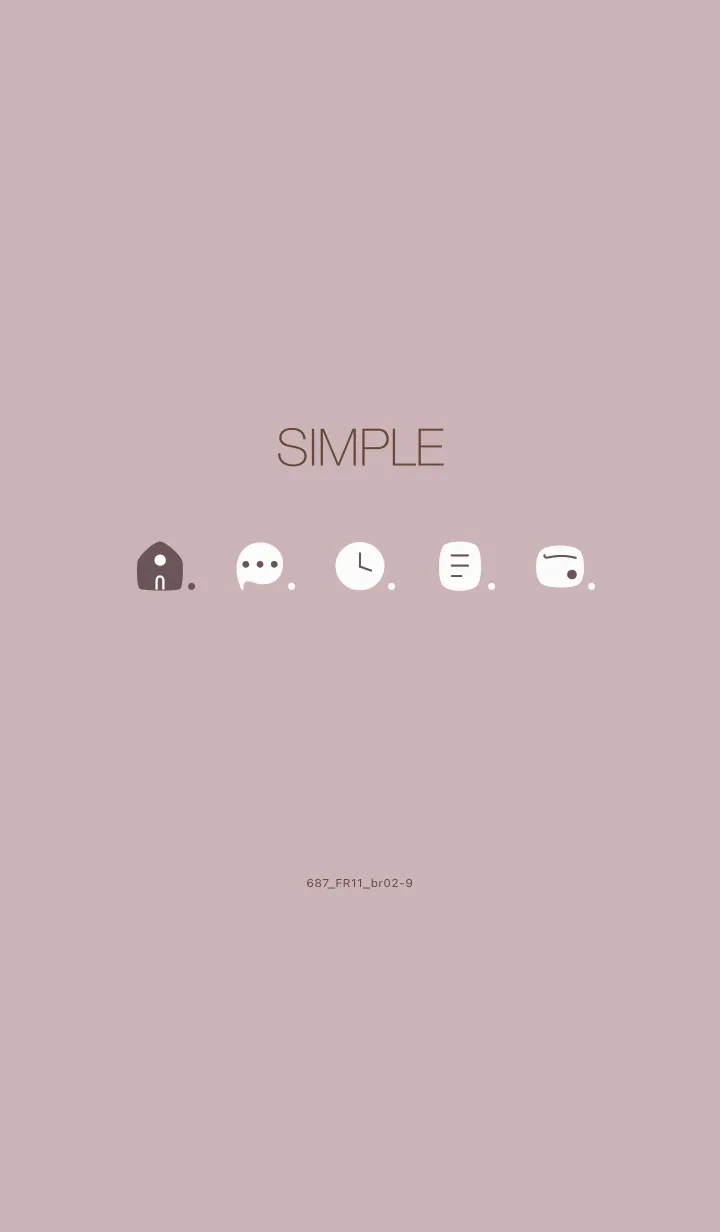 [LINE着せ替え] 687.11_ピンク2 ブラウン2-9の画像1