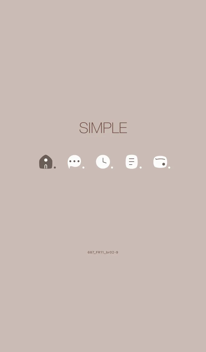[LINE着せ替え] 687.11_ベージュ2 ブラウン2-9の画像1