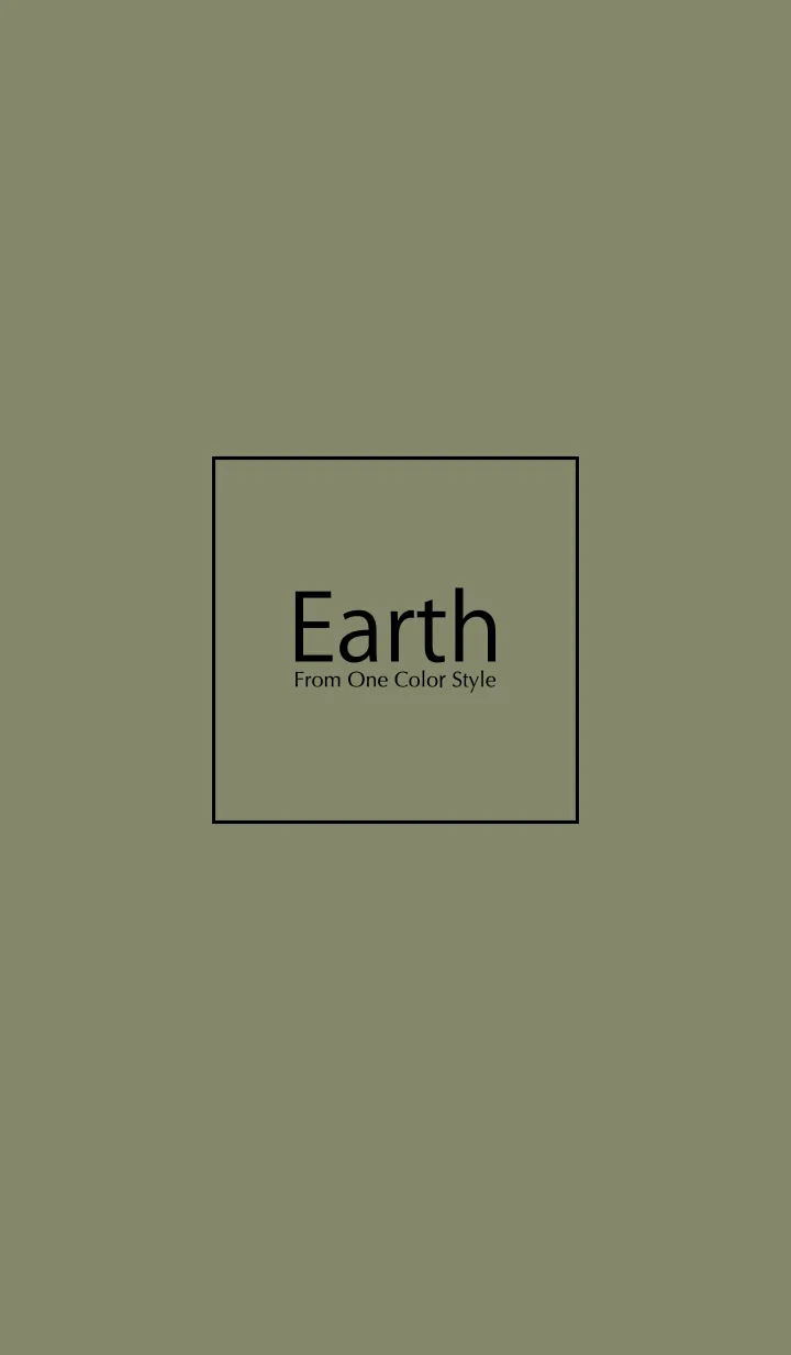 [LINE着せ替え] Earth ／アースオリーブの画像1