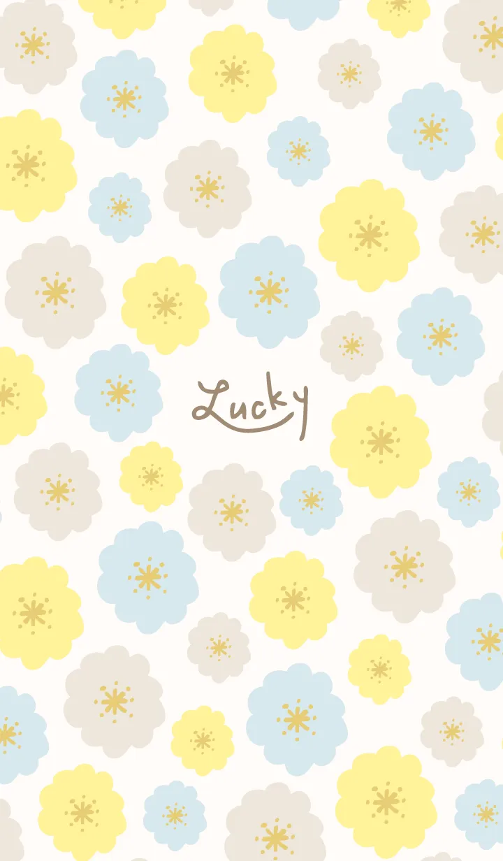 [LINE着せ替え] 北欧風 カラフル花々28の画像1