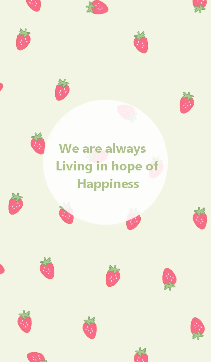 [LINE着せ替え] strawberry / naturalgreenの画像1