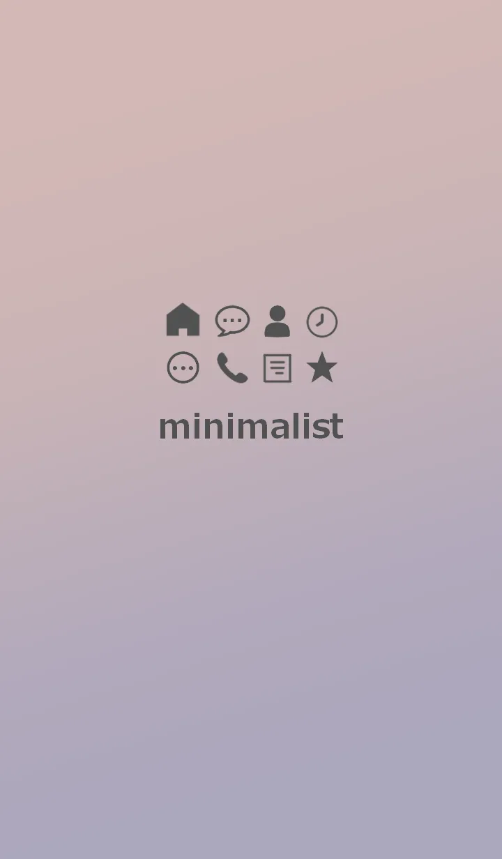 [LINE着せ替え] ミニマリスト **(black gradation)の画像1