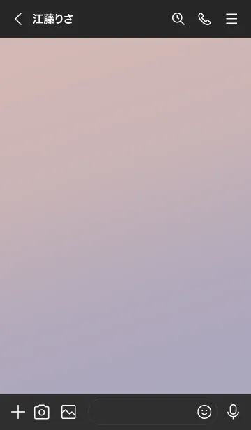 [LINE着せ替え] ミニマリスト **(black gradation)の画像3
